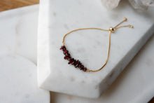 Load image into Gallery viewer, Ruby "AHUNA" tumbled stone necklace and bracelets
