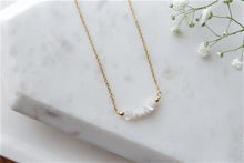 Load image into Gallery viewer, Moonstone "COSIMA" tumbled stone necklace and bracelets.
