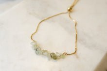 Load image into Gallery viewer, Prehenite "SIRONA" tumbled stone necklace and bracelets.

